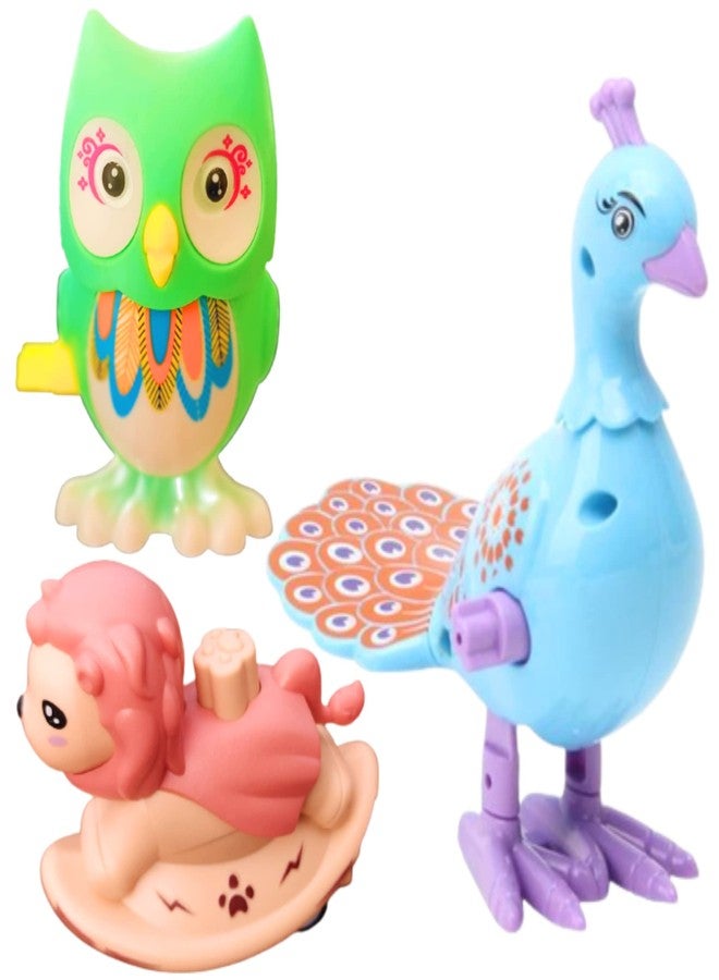 Mallexo Combo of Press and Go Moving Tiger Toy Windup Duck Toys and Penguin Toy for Boys & Girls 3PCS Bird Toys Set 3+ Year Old Moving Cartoon Car Birthday Gifts Animal Toys for Kids(Duck_Peng_Tigar) - Image 1